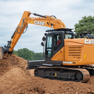 CASE CX145D SR Minimum-Swing Crawler Excavator