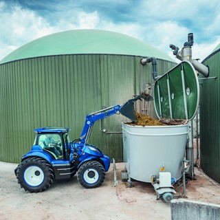 Energy crops, together with crop waste, animal waste and waste food are fed into the biodigester to create biogas