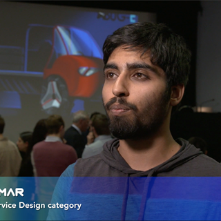 RCA Student Harsh Kumar, winner in the Service Design category