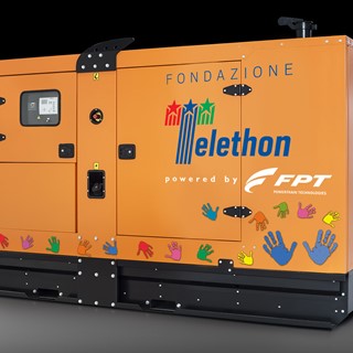 FPT Industrial 125 kVA Genset in special Telethon liver powered by a NEF 67 engine