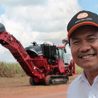 Case IH harvesters boost sugarcane production for Gunung Madu Plantation