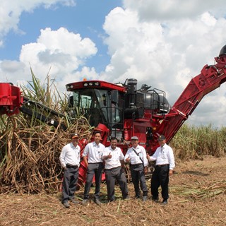 PT Gunung Madu Plantation (GMP) in Indonesia with a Case IH Austoft® 8800 Cane Harvester