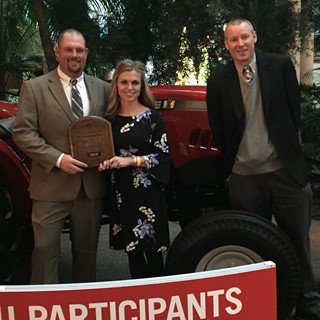 Justin and Lori McClellan of Virginia recently received a new Farmall 50A tractor from Case IH