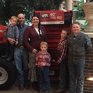 Cassie Lyman of Arizona recently received a large tool chest and $500 Case IH parts gift card from Case IH