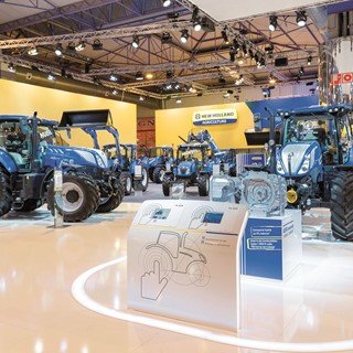 The New Holland Agriculture stand at FIMA show