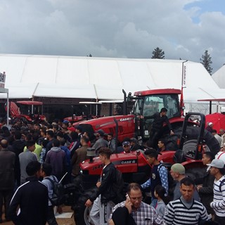 The Case IH stand at the SIAM show in Morocco 2018