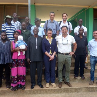 The principal and teachers of Damongo Agricultural College with representatives from Case IH