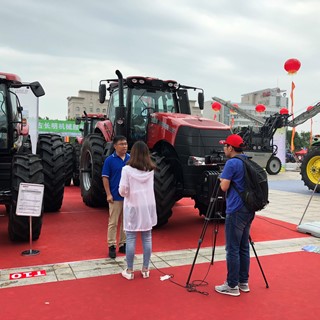 The Case IH stand at the Inner Mongolia Expo