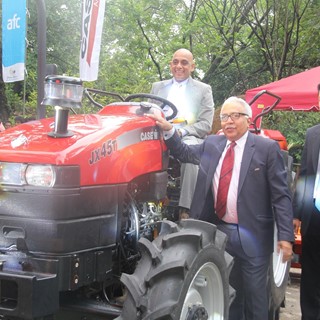 The Case IH JX45 T tractor during the ceremony at Ape Gama, in Colombo, Sri Lanka