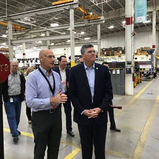 U.S. Representative Darin LaHood tours CNH Industrial’s Case IH facility