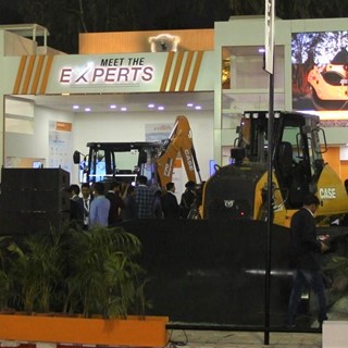 CASE Construction Equipment stand at Bauma India 2018