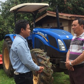 U Sai Maung Kyan, New Holland TT4.90 tractor's owner