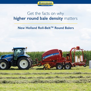 Penn State study finds New Holland Roll-Belt™ Round Balers lead industry in bale density