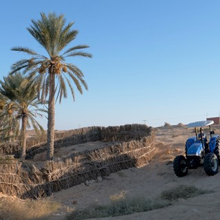 New Holland tractors used to help with the water management project