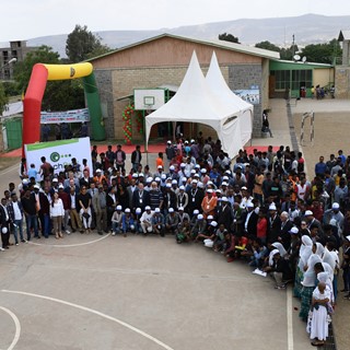 Group photo at inauguration ceremony of new TechPro2 youth training program in Mekelle, Ethiopia