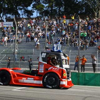 Caminhões da equipe estrearam nova pintura em Interlagos