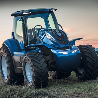 Trator conceito New Holland movido a biometano