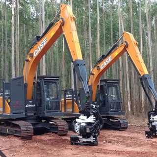 CASE lança dois modelos de escavadeiras para aplicação florestal