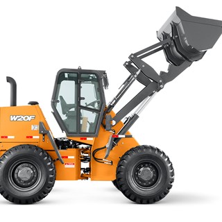 CNH CASE CARREGADEIRA-W20F LATERAL CABINE INVERTIDA DIREITA PA ALTA SAIDA.