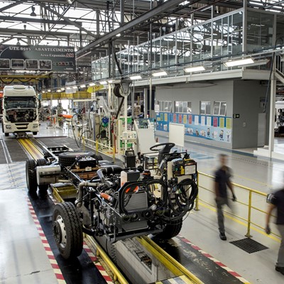 The IVECO commercial vehicles manufacturing facility in Sete Lagoas Brazil