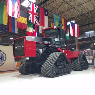 Restored Quadtrac proudly displayed today at Case IH’s Fargo facility in the United States
