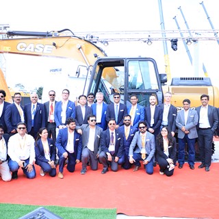 CASE AMEA team with new CX220C Excavator at EXCON 2019