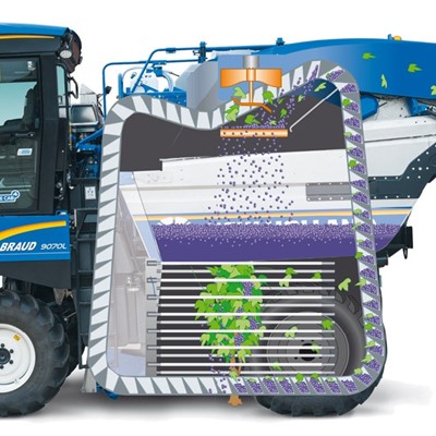 Noria basket system for New Holland’s Braud harvesters