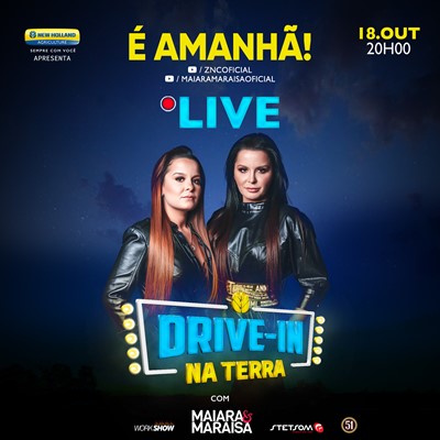 New Holland realiza primeiro drive-in de máquinas agrícolas do mundo com show de Maiara & Maraisa