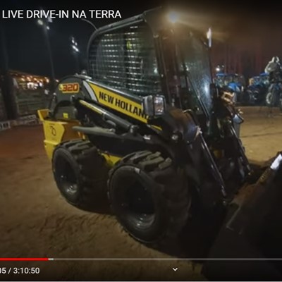 Minicarregadeiras Série 300 da New Holland dão um show à parte na live Drive-In Na Terra