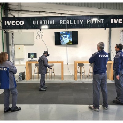 Virtual Reality safety training at the IVECO manufacturing plant in Valladolid, Spain