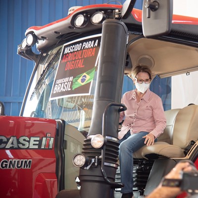 Trator 100% conectado da Case IH é destaque no evento Visita à Agricultura 4.0