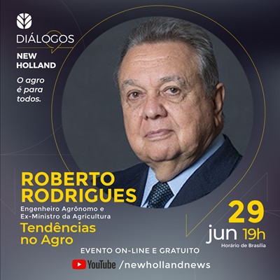 Roberto Rodrigues fala sobre as perspectivas para o agronegócio brasileiro no Diálogos New Holland