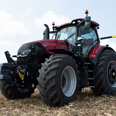 The new AFS Connect™ Optum® series tractor offers advanced technology with superior comfort.