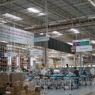 Inside the CNH Industrial Sorocaba Logistics Centre