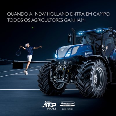 New Holland anuncia apoio ao torneio de tênis Nitto ATP Finals