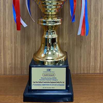 CASE CE Gold award trophy - 2021