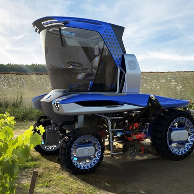 New Holland unveils unique Straddle Tractor Concept for narrow vineyards at SITEVI 2021