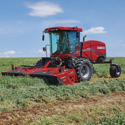 WD5 series windrowers allow operators to get to the field faster and muscle through the tough spots.