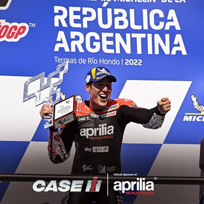 CASE IH_MotoGP Argentina_1st win of Aprilia Racing and rider Aleix Espargaró