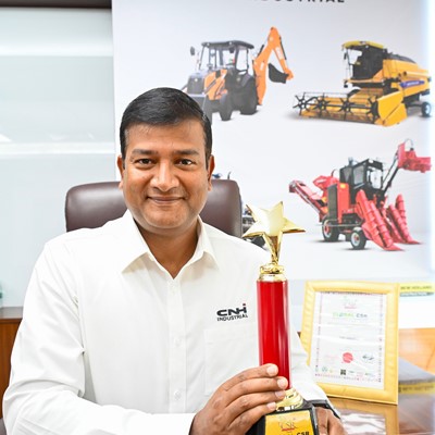 Mr. Raunak Varma, Country Manager CNH Industrial India and SAARC with Global CSR Excellence and Leadership Award