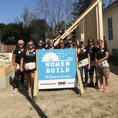 CASE employees at the first Women Build Event