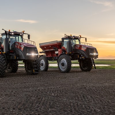 The Case IH Trident™ 5550 applicator with Raven Autonomy™ allows for one or more driverless machines in the field