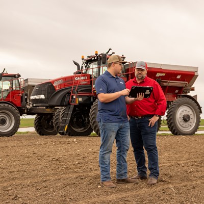 Case IH Trident 5550 with Raven Autonomy Showing support