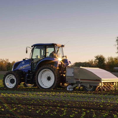 Stout Smart Cultivator with New Holland T5 Tractor