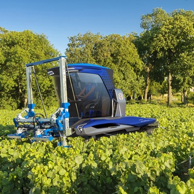 New Holland Tractor Concept in the vineyard