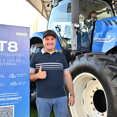 Farmer uses 'digital grain' to purchase a New Holland tractor