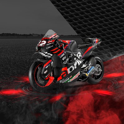 Apuntando al podio Case IH patrocina a Aprilia en la temporada 2023 del MotoGP