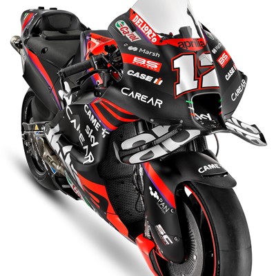 Apuntando al podio Case IH patrocina a Aprilia en la temporada 2023 del MotoGP