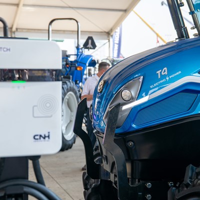 T4 Electric Power Tractor at Farm Progress Show