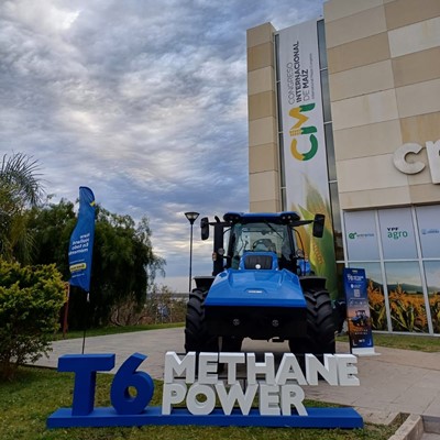 El tractor a biometano de New Holland el modelo oficial del Congreso Internacional de Ma z